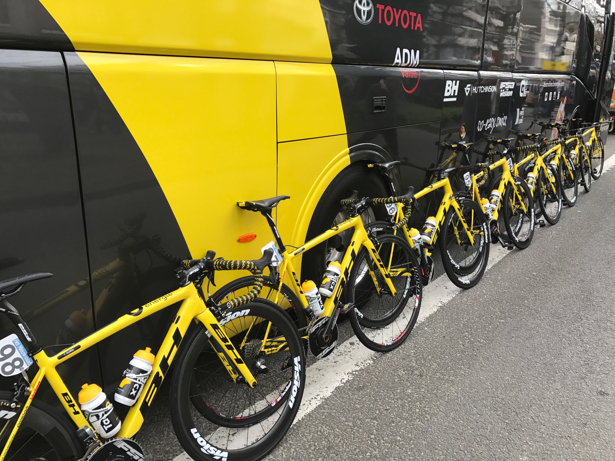 3 Days of De Panne 17 - Direct Energy at the Stage 2 start at Zottegem
