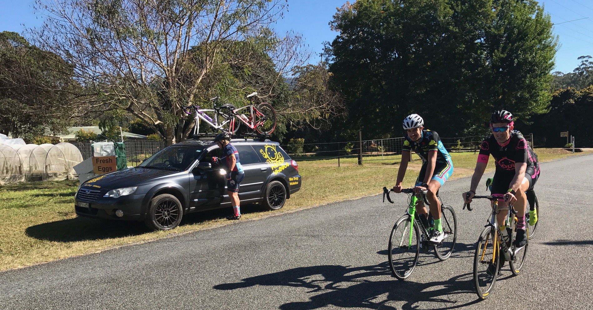 Tour de Bello 17 - Lachlan Haughey & Stewart Campbell on the final day of the Tour De Bello at the Bonville Golf Course near Coffs Harbour