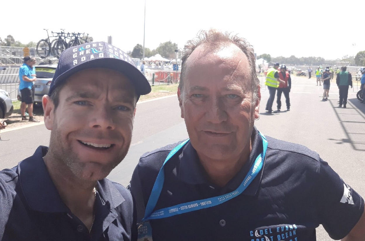 Zero Melbourne Road Race 18 - Cadel Evans with John Elderfield (BiciSport)