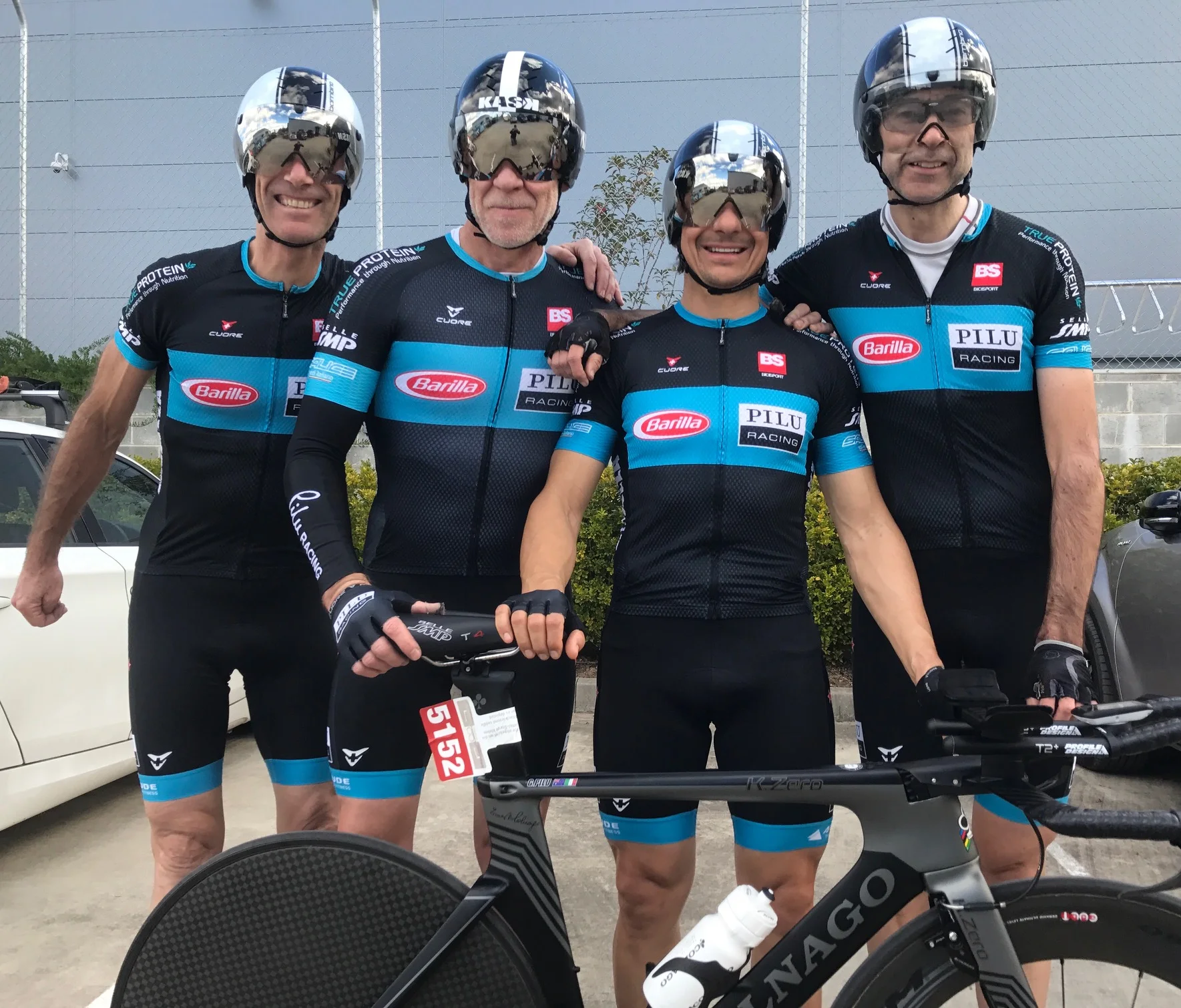 BiciSport Pilu Racing were the 2017 NSW Masters State Team Time Trial Champions