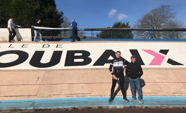 BiciSport in Flanders 18 @ 29 Mar - a visit to the famous Roubaix Velodrome for Brian Sprouster & Mike Lawson
