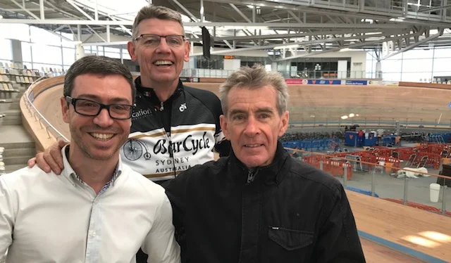 B iciSport in Flanders 18 @ 29 Mar - the Paris Roubaix Classic may finish on the 'old' Velodrome but the new indoor Stablinski Roubaix Velodrome is state of the art. The Roubaix Velodrome Director Mathieu Stievenard (pictured left) gave the BiciSport group a guided tour through the facility.