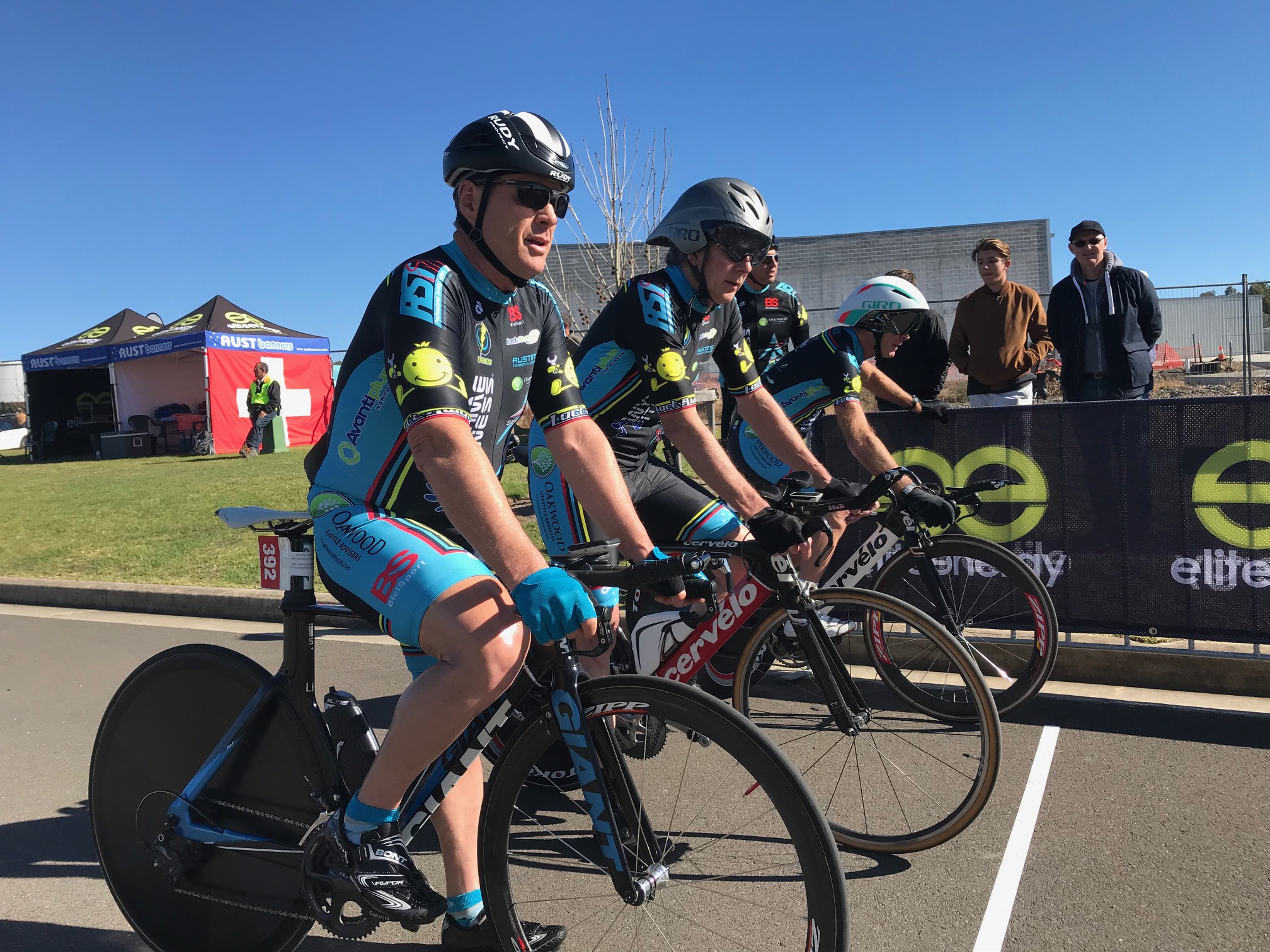 Nowra Team Time Trial Championships @ 21 July - The 180+ BiciSport Masters team of Peter Budd, Peter Verhoeven & Mike Lawson took Bronze. Ian Grainger was sadly missed being a DNS due to illness.