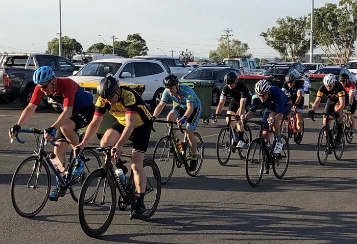 David Cooper (BiciSport Master) @ the Marconi Tuesday night criterium (in B grade) @ 22 Jan