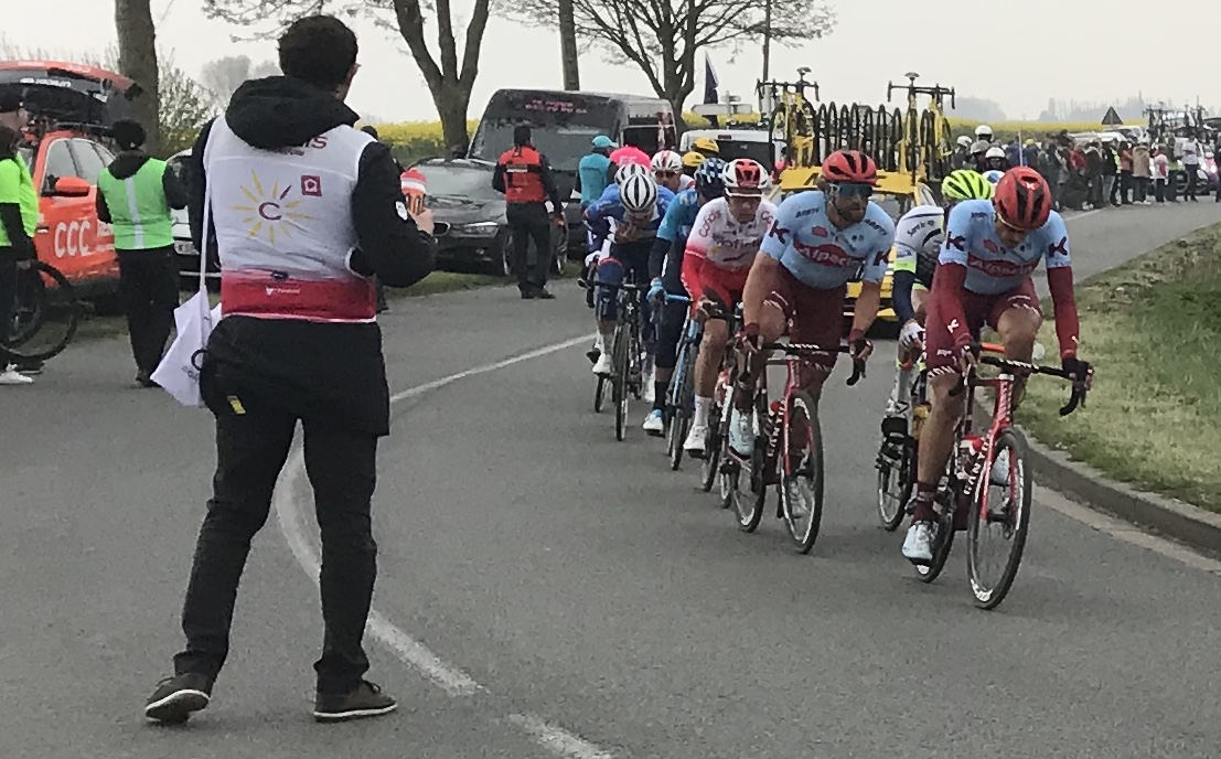 Paris Roubaix @ 14 April - Quivey Feed Zone (Zone 26) for the breakaway of the day. Photo MOR.