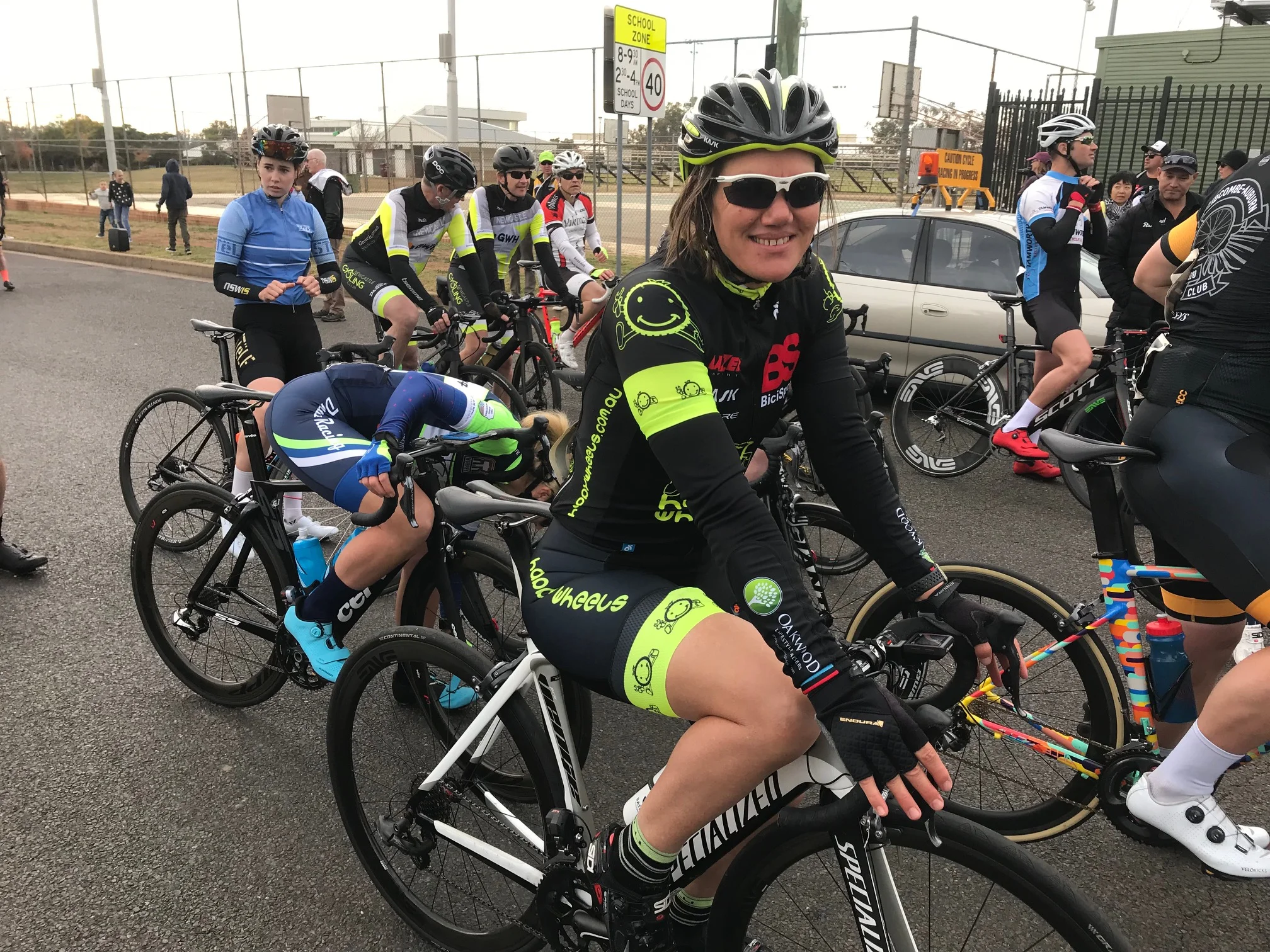 Gunnedah Tamworth Road Race @ 16 May - Ruth Strapp lines up on a Specialised Venge at the Division 4 start line in Gunnedah