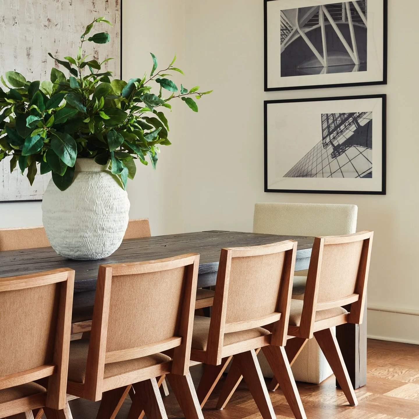 Some moments of warm tones and textures from a recent install at our Cow Hollow project //