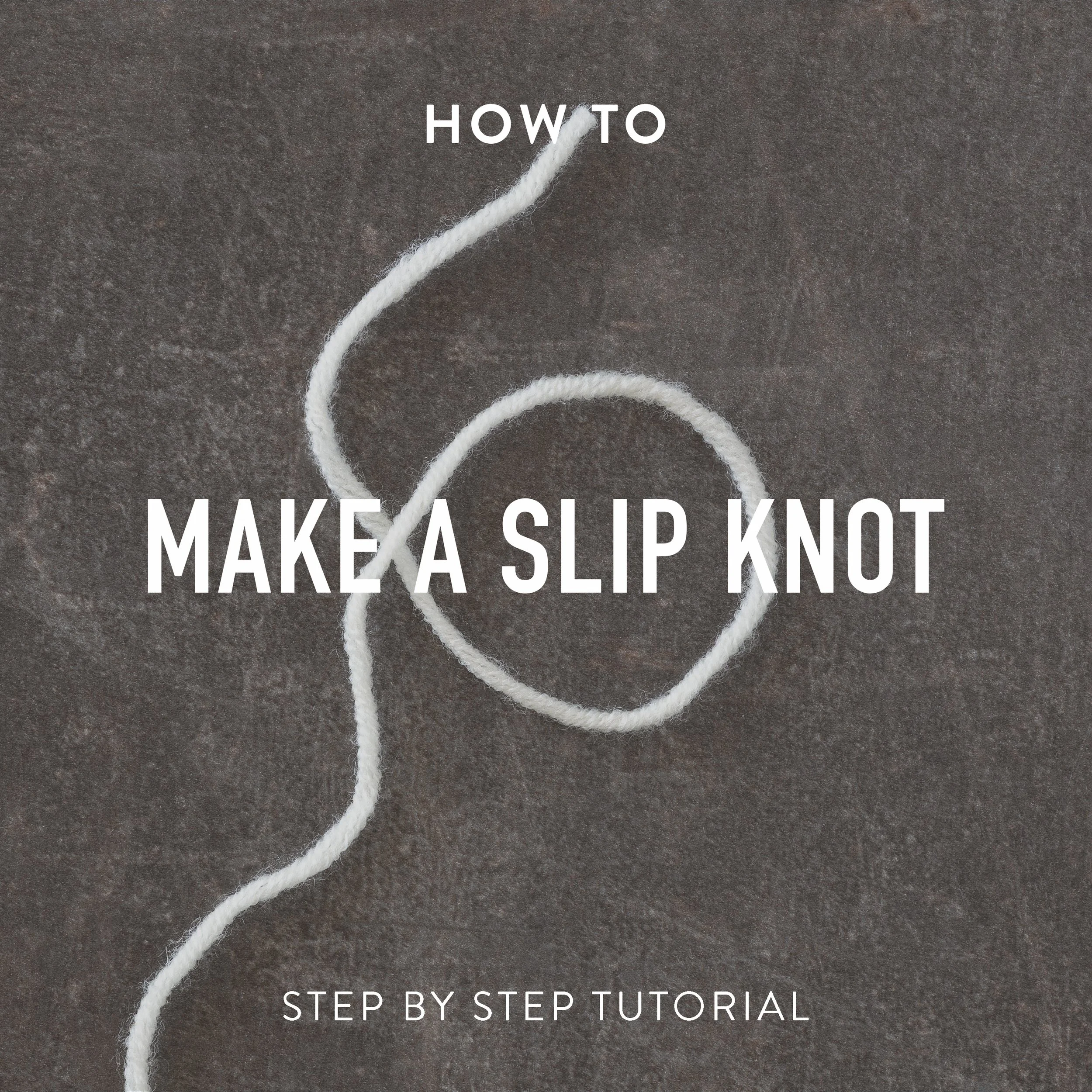 How to make: Slip Knot