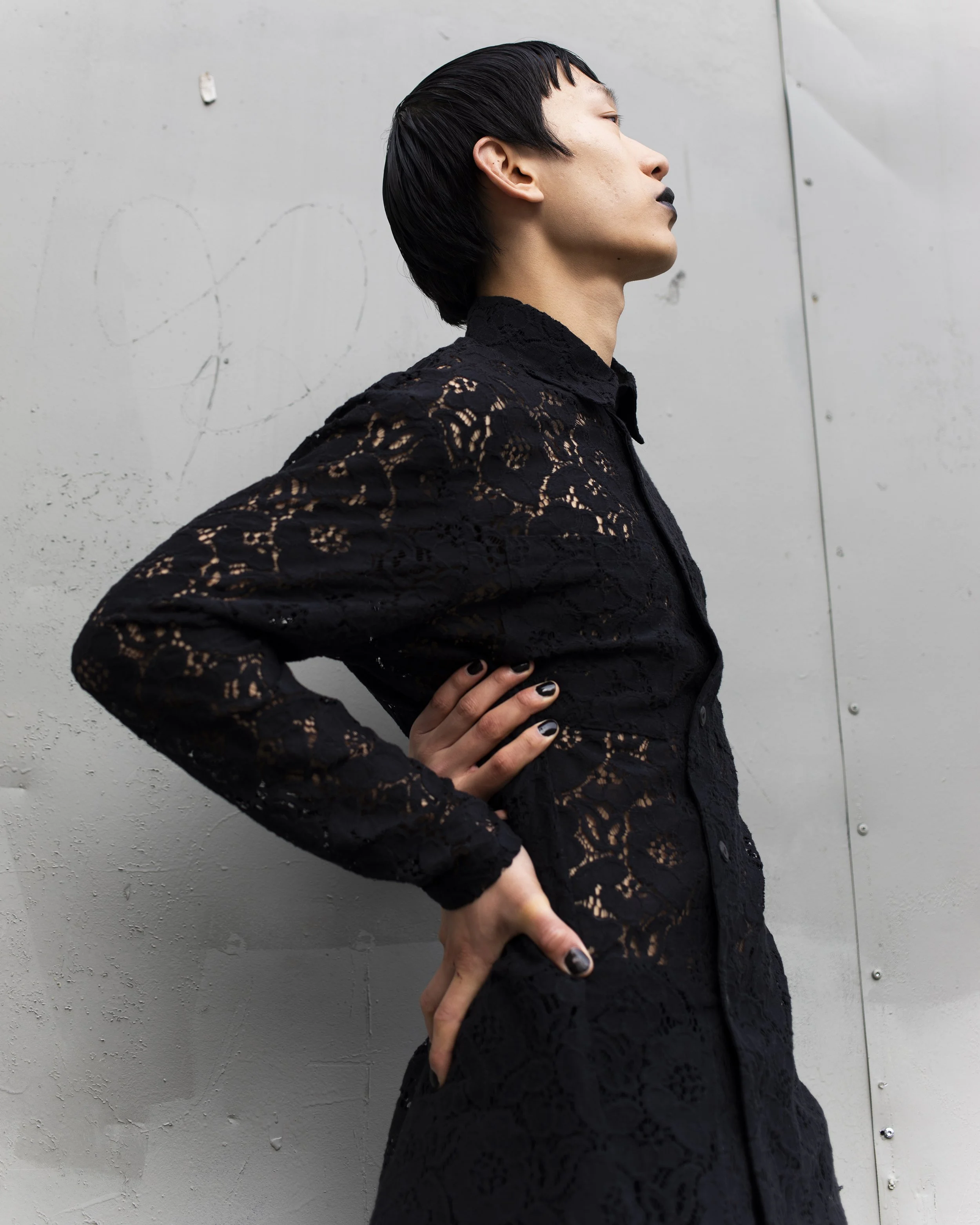   Over Roses lace shirt  