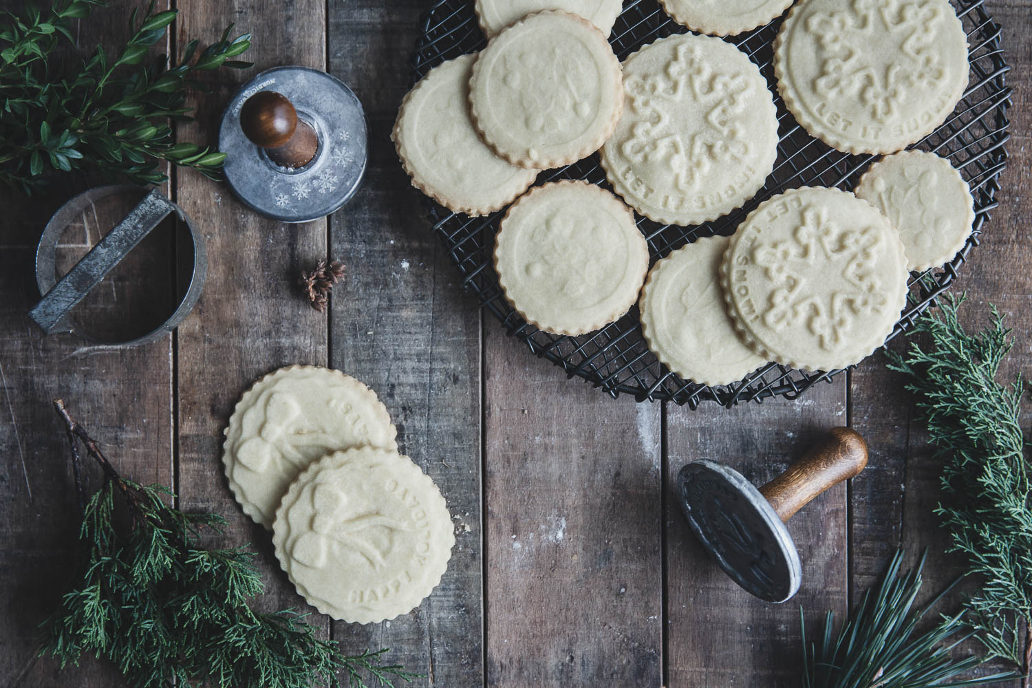 Stamped Shortbread Cookies