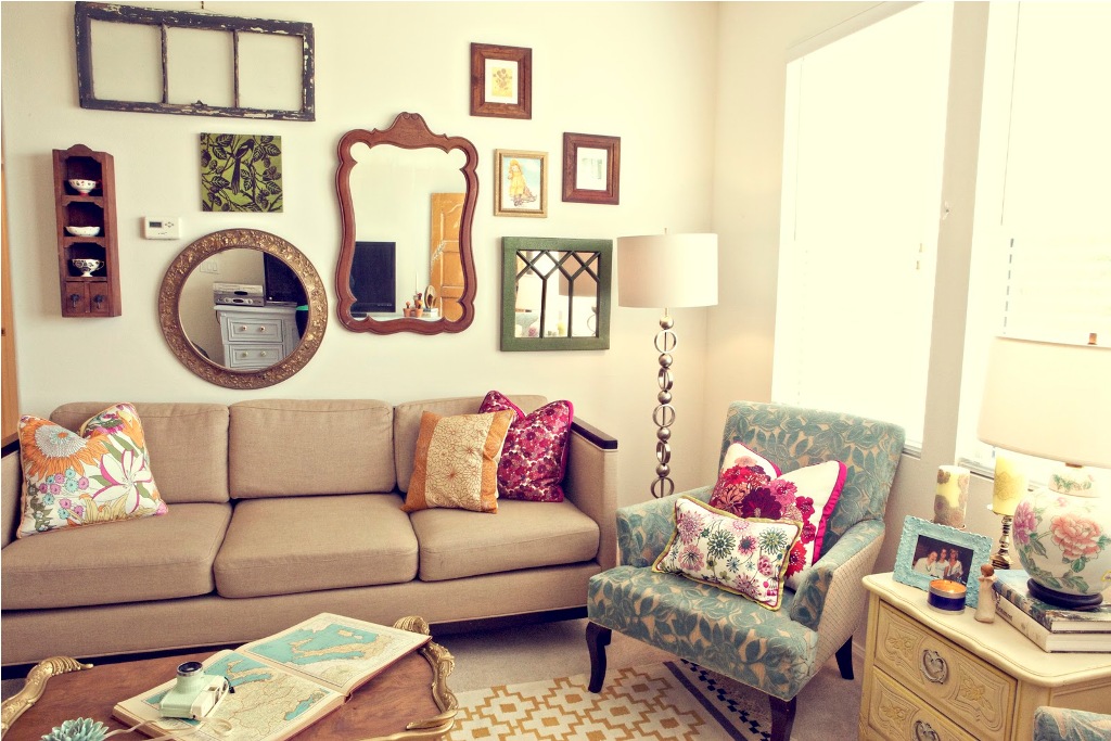 Mirror Gallery in Living Room