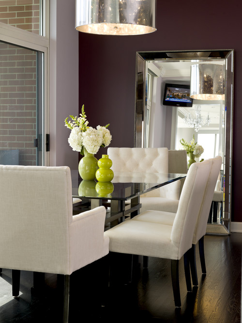 Large Mirror in Small Dining Room