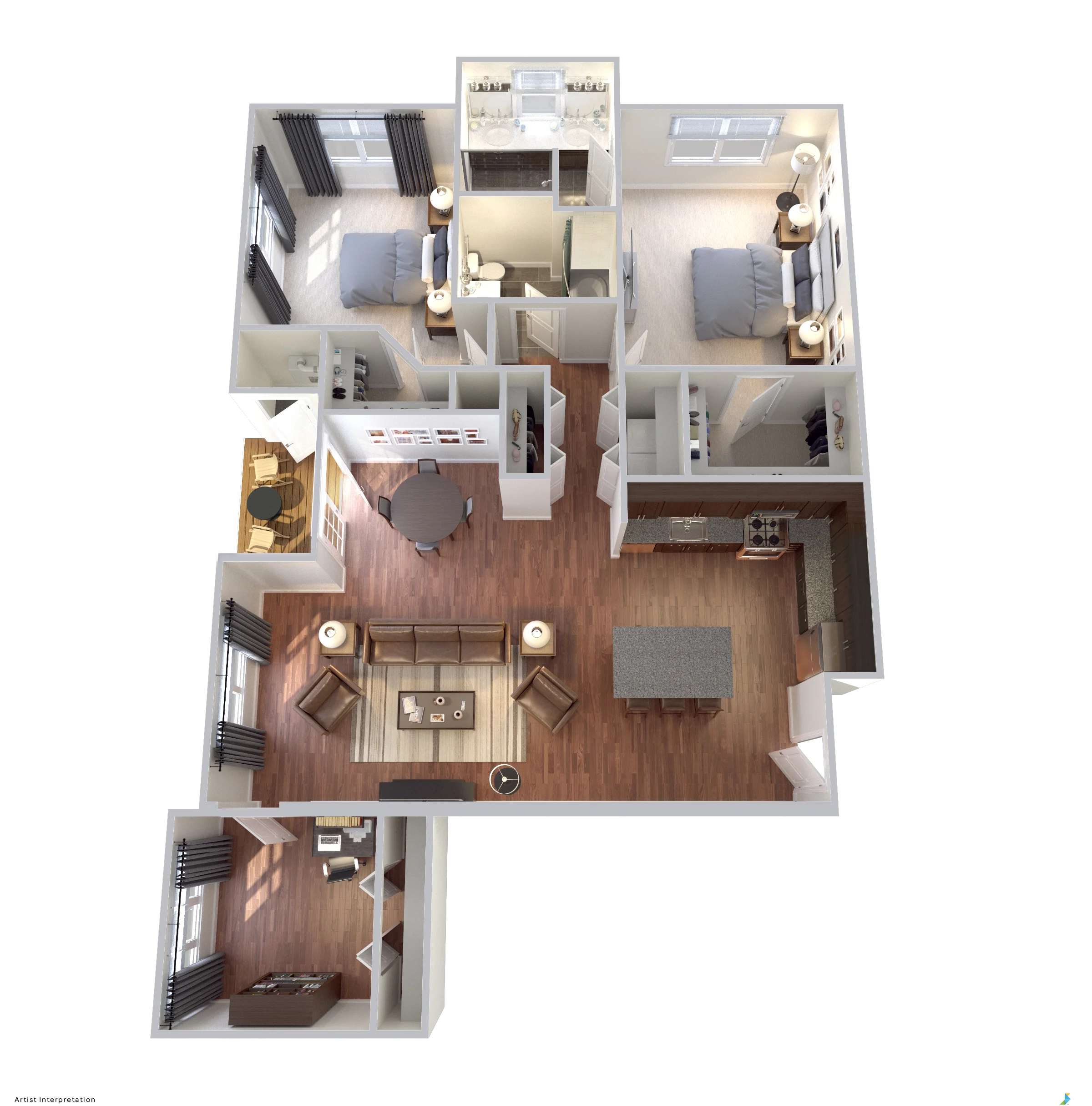 I - 2 Bedroom / 2 Bath