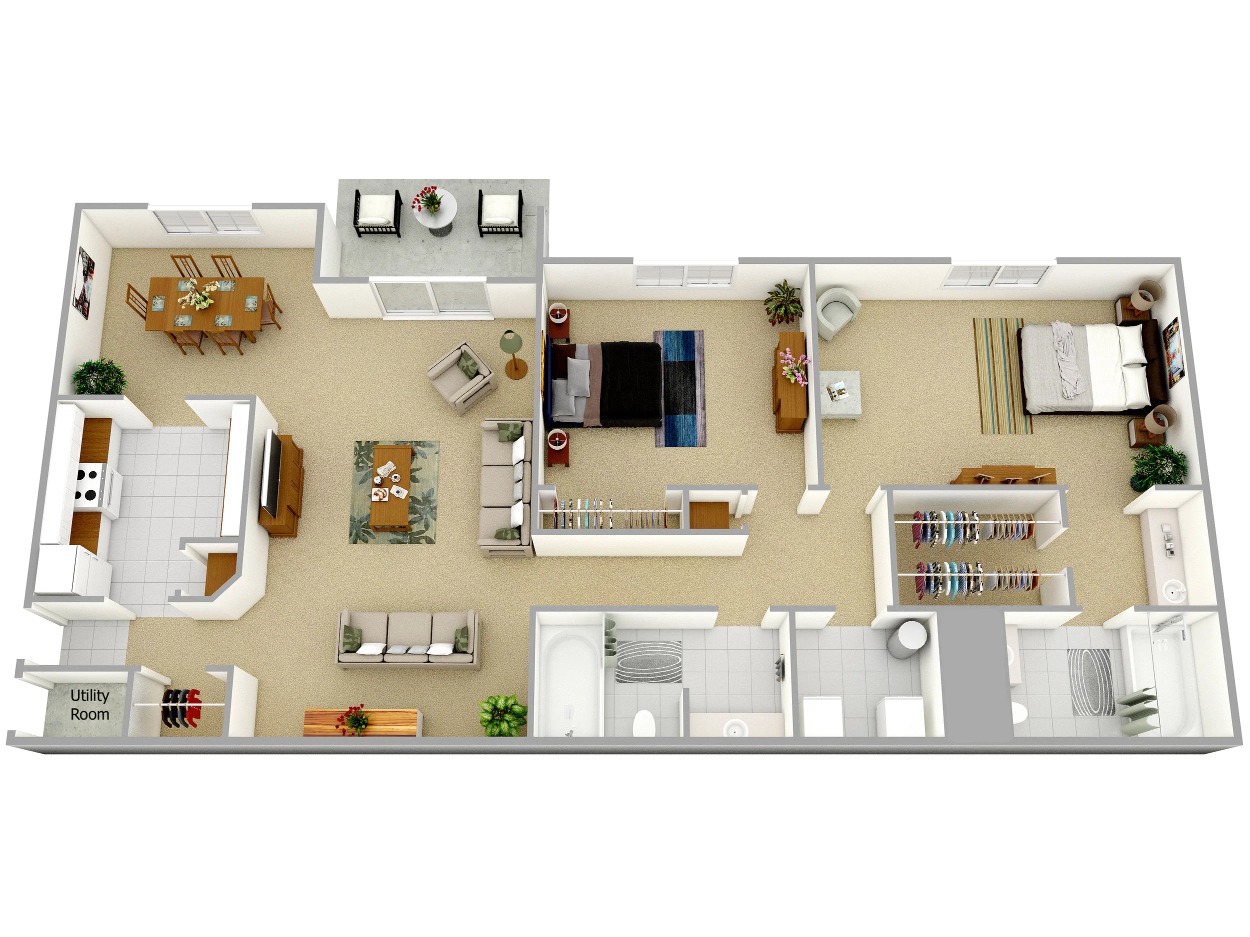 The Brookfield - 2 Bedroom / 2 Bath