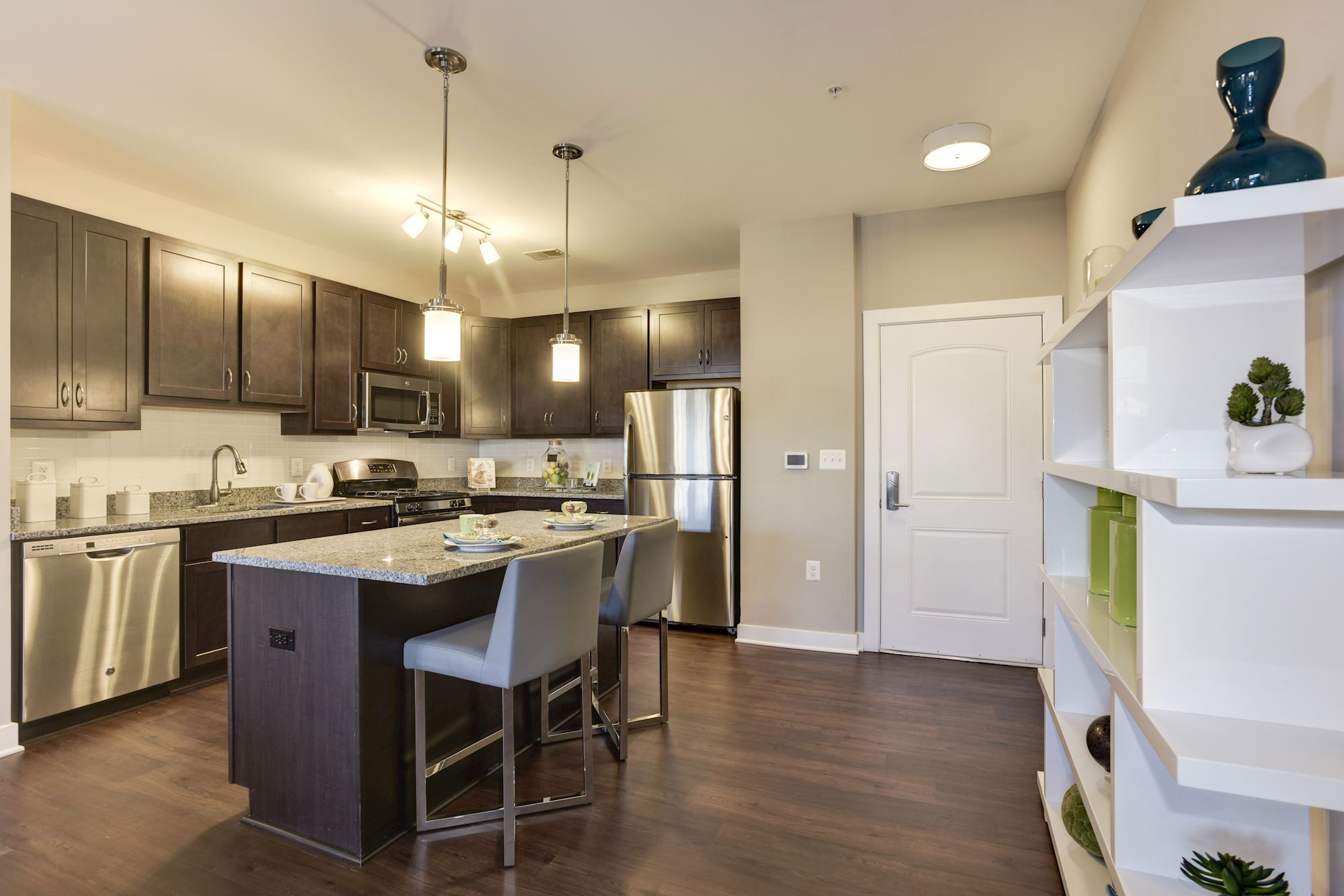 Avanti Luxury Apartments in Bel Air, MD - Kitchen & Entry
