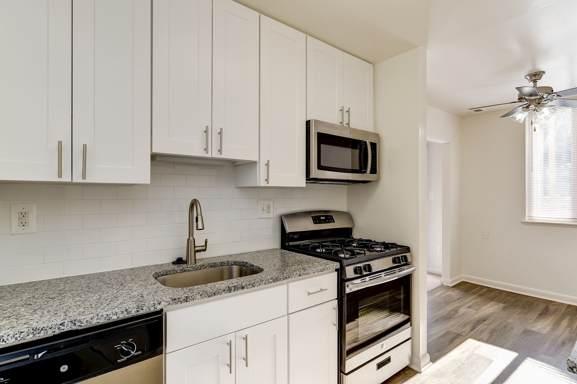 Hallfield Apartments in Perry Hall, MD - Renovated Kitchen
