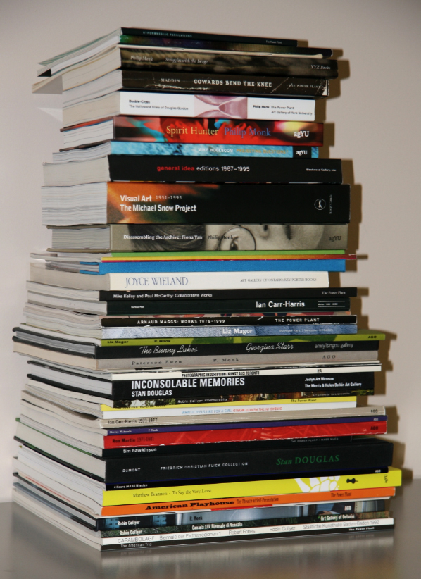 Books and Catalogues 1982 - 2009; photo: Barbara Gilbert, courtesy, OAAG