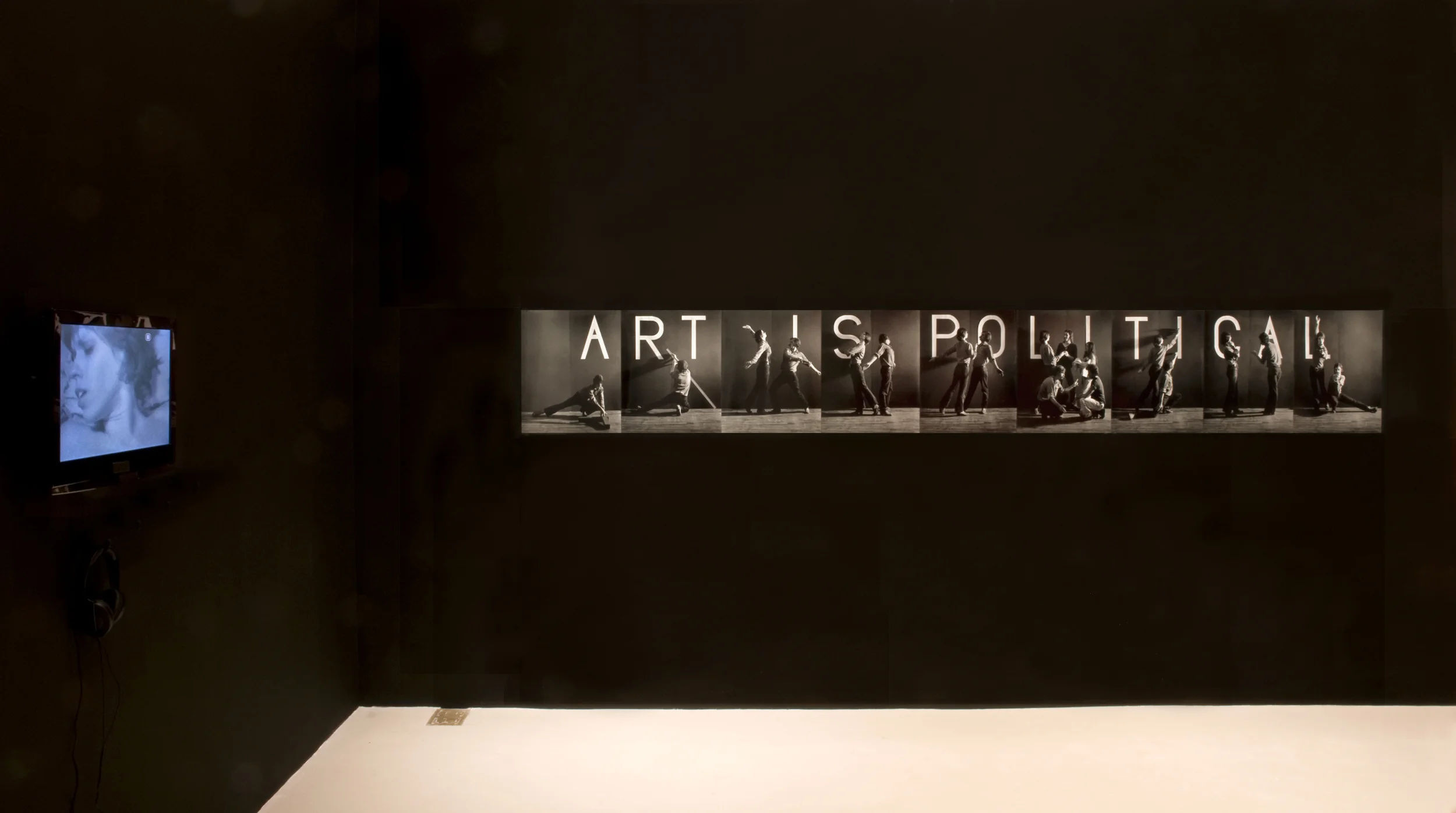 Left: Susan Britton, Why I Hate Communism No. 1 , 1976; Right: Carole Condé and Karl Beveridge, Art is Political , 1975