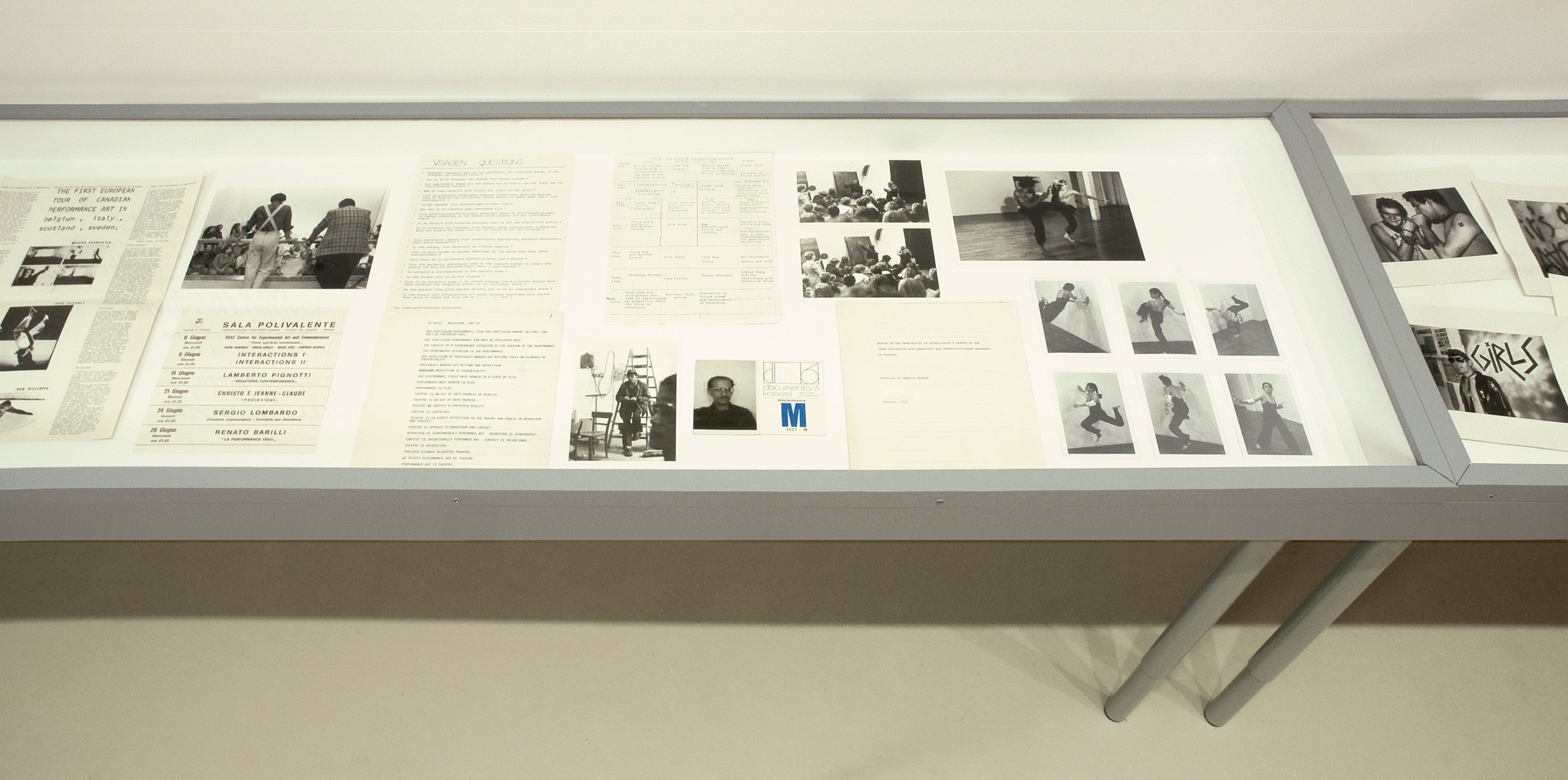 Archival material on CEAC. Courtesy Clara Thomas Archives and Special Collections, York University and Philip Monk.