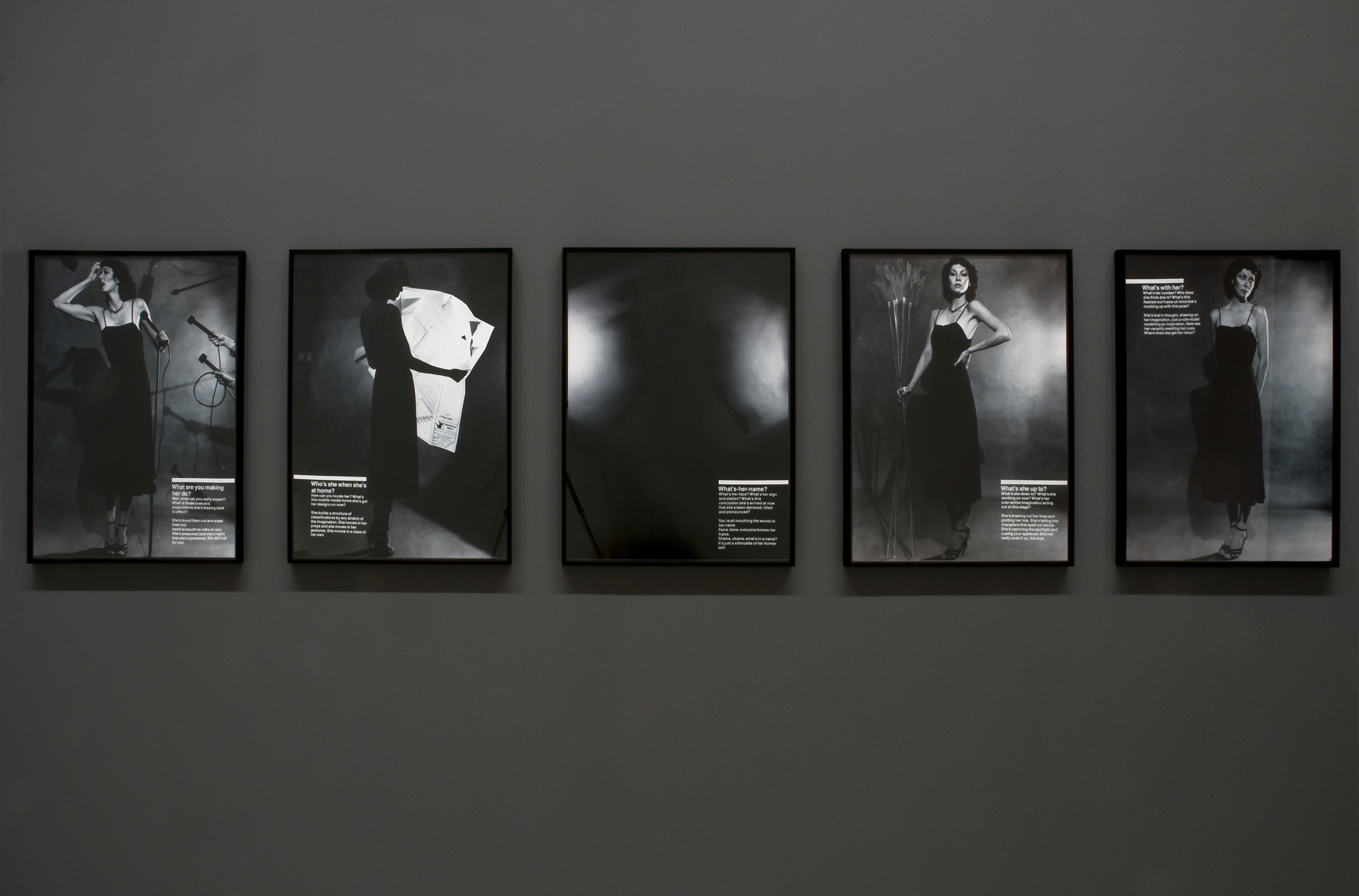 General Idea, S/HE , 1977 (originals destroyed; exhibition archival reprint 2014); series reads right to left