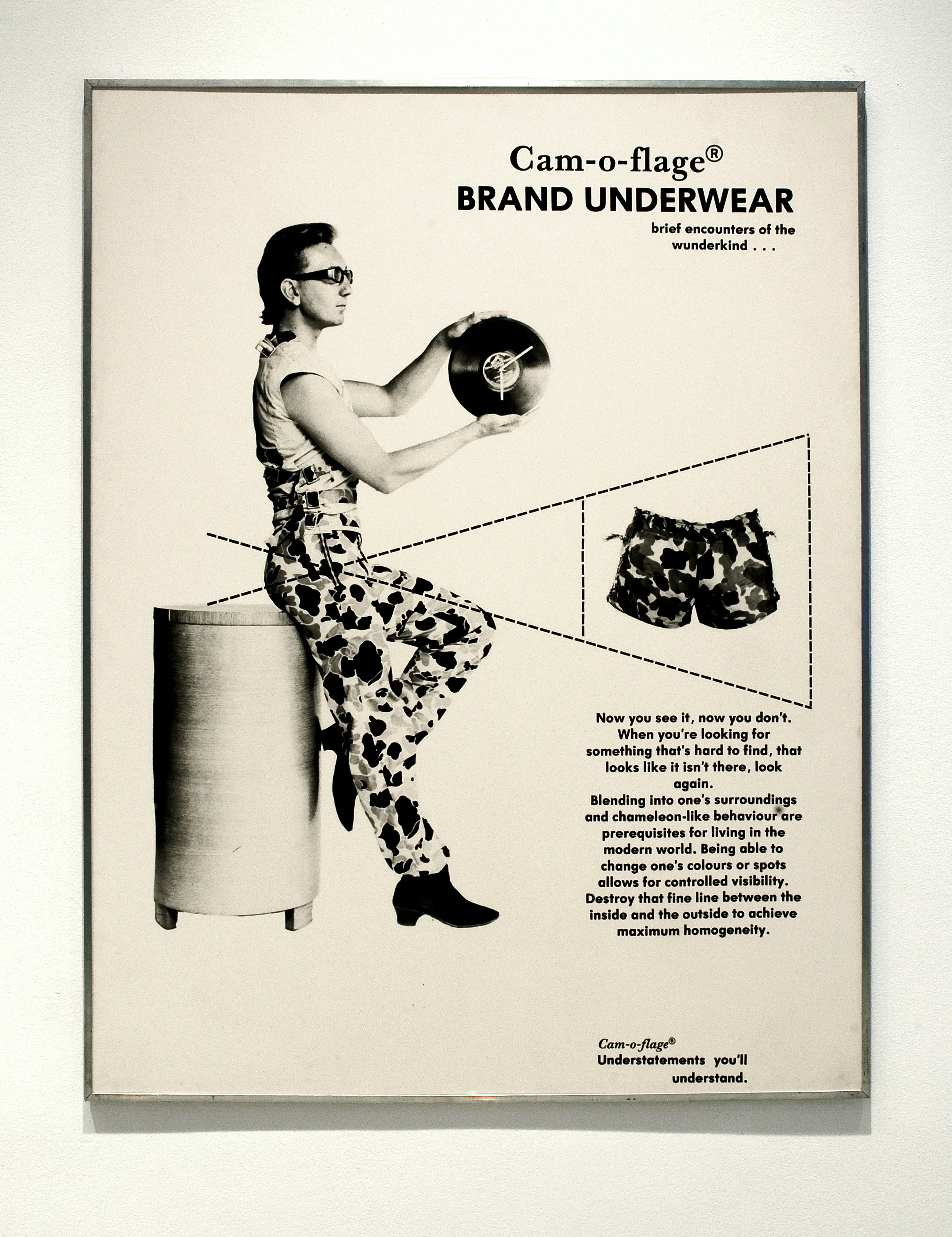 David Buchan, Modern Fashions Suite: Cam-o-flage Brand Underwear , 1977. Collection University of Lethbridge Art Gallery.