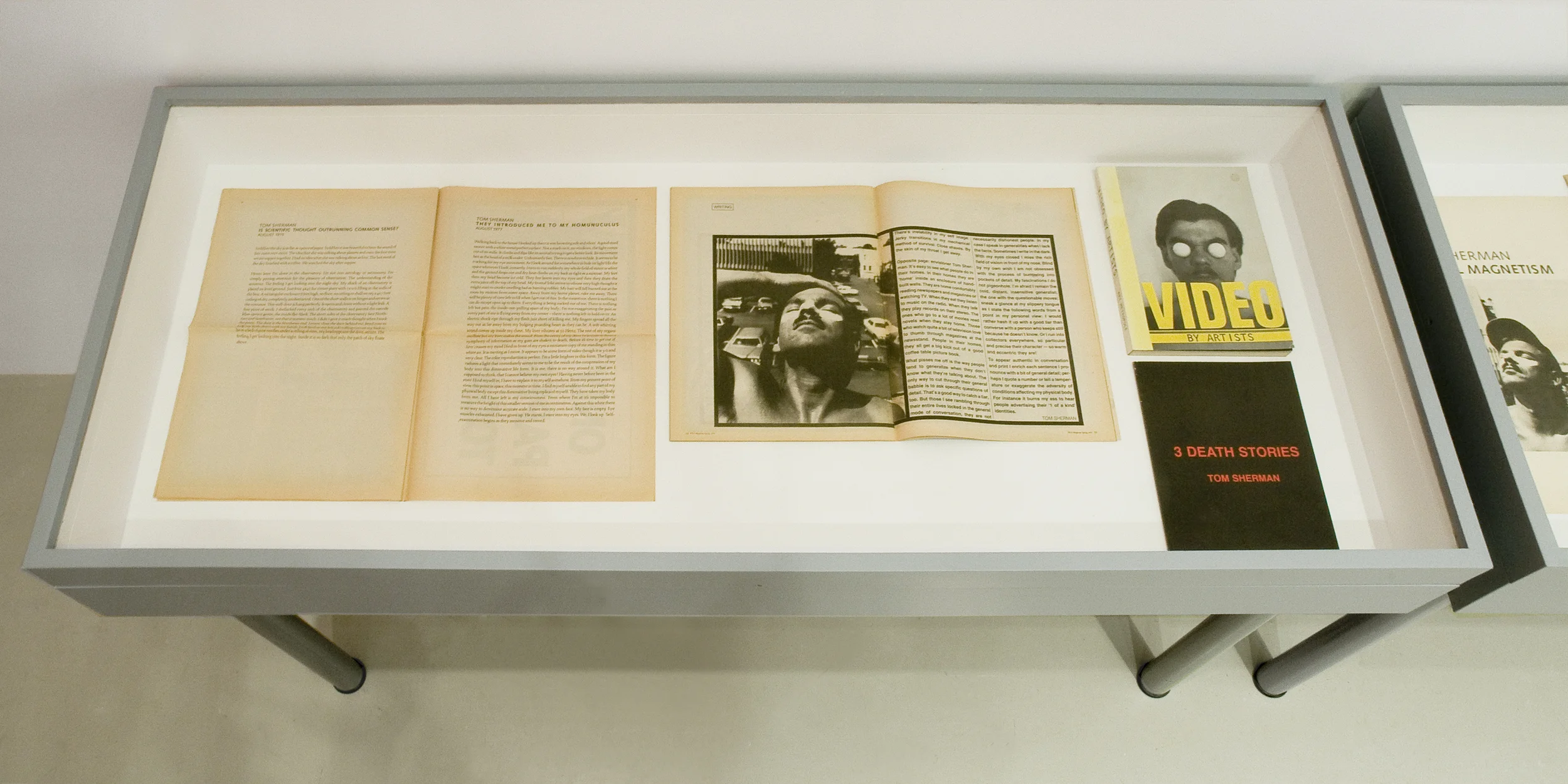 Tom Sherman, selected texts, courtesy Philip Monk.