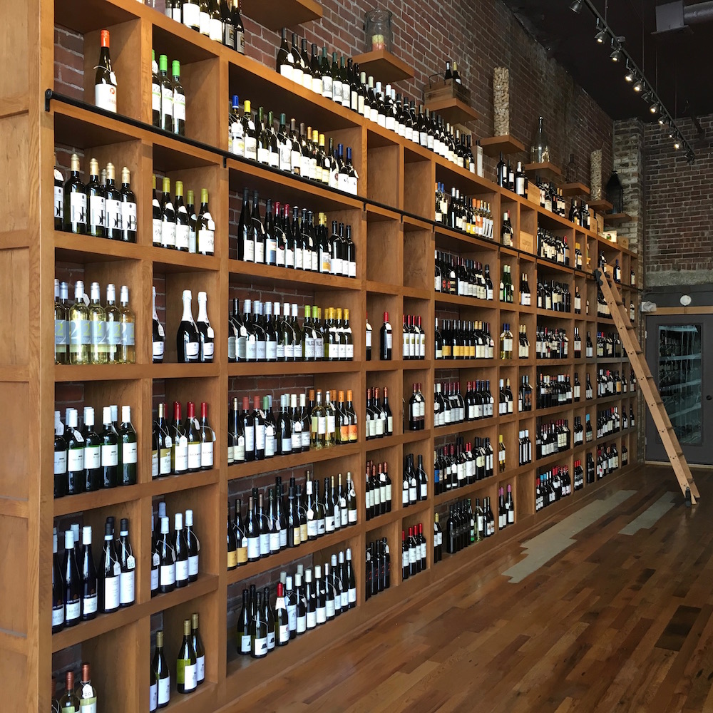 The Crush wine shop in downtown New Bedford, MA is beautifully well done, and worth a visit.