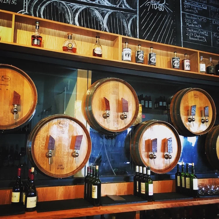 Wine is served on tap at Nashville City Winery, a newish urban winery that's onto something great.