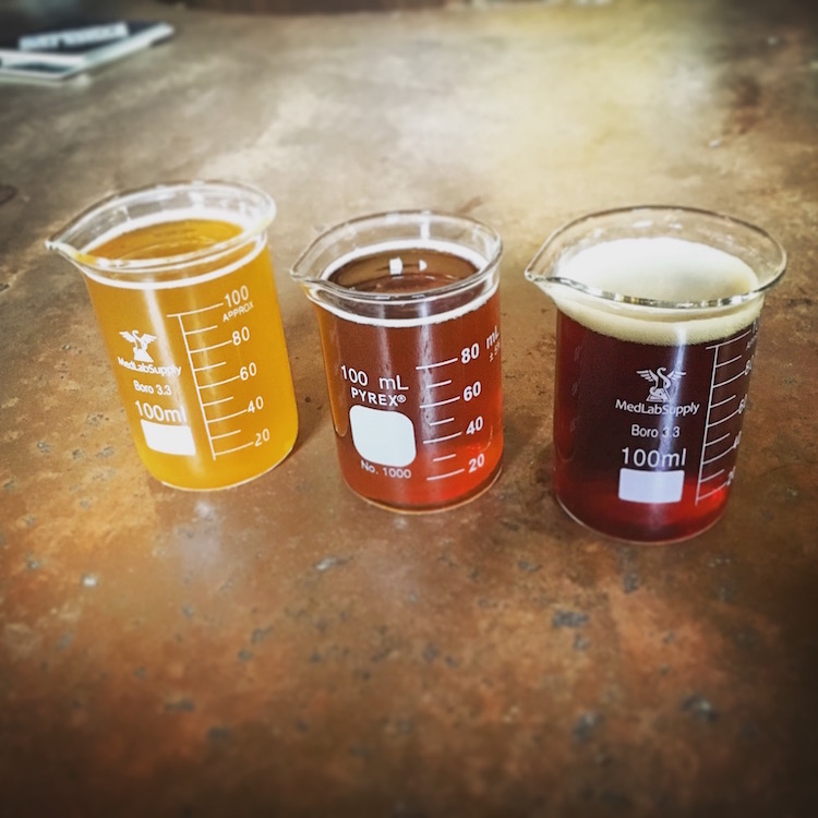 Corsair Distillery offered up an amazing selection of unique beer, available to the curious in tasting size.