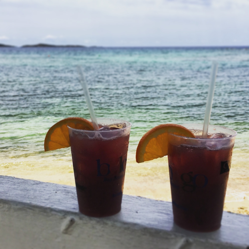 Turn your red wine into sangria when traveling in the tropics! The Bolongo Bay Beach Resort on St. Thomas, U.S. Virgin Islands, has you covered.
