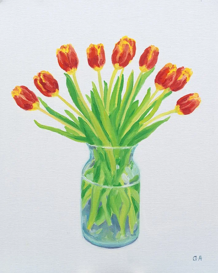 Tulip Flower Bouquet Painting