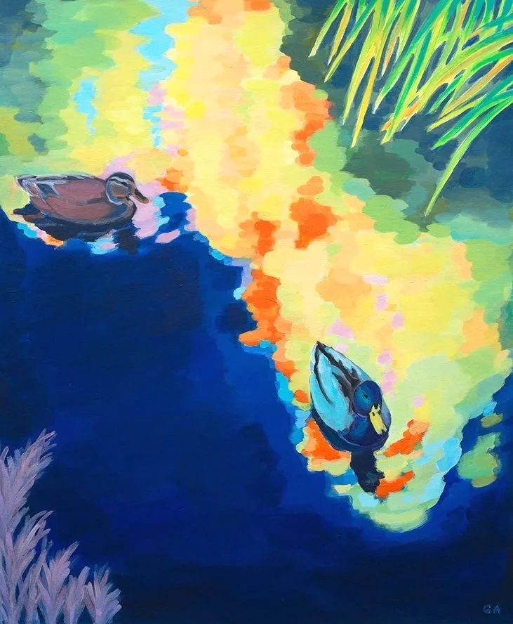 Mallard-Ducks-Water-Reflections-Giselle-Ayupova-painting-art-28x34-9561awebs.jpg
