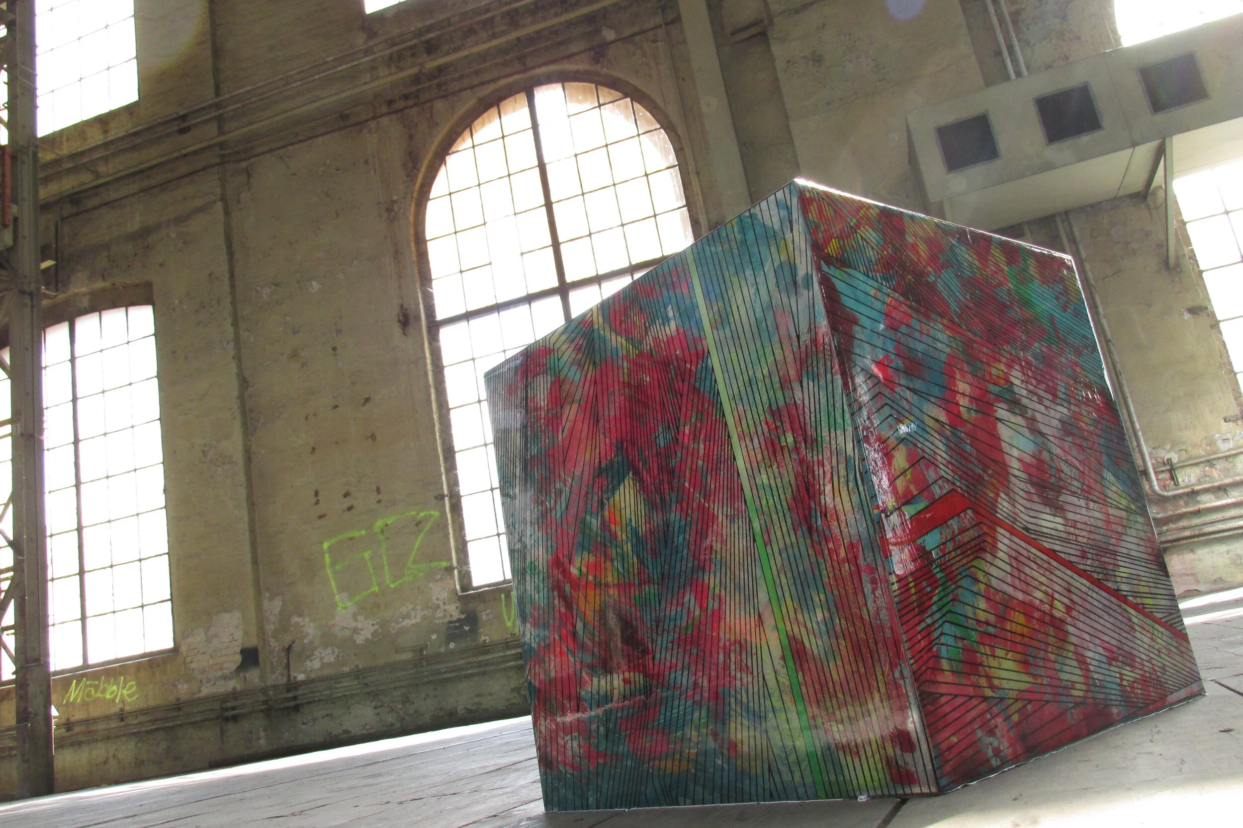  CUBE 3.0 Geometrics . 2017 . 60 cm In der Halle 53 in Winterthur . Fotoshooting 