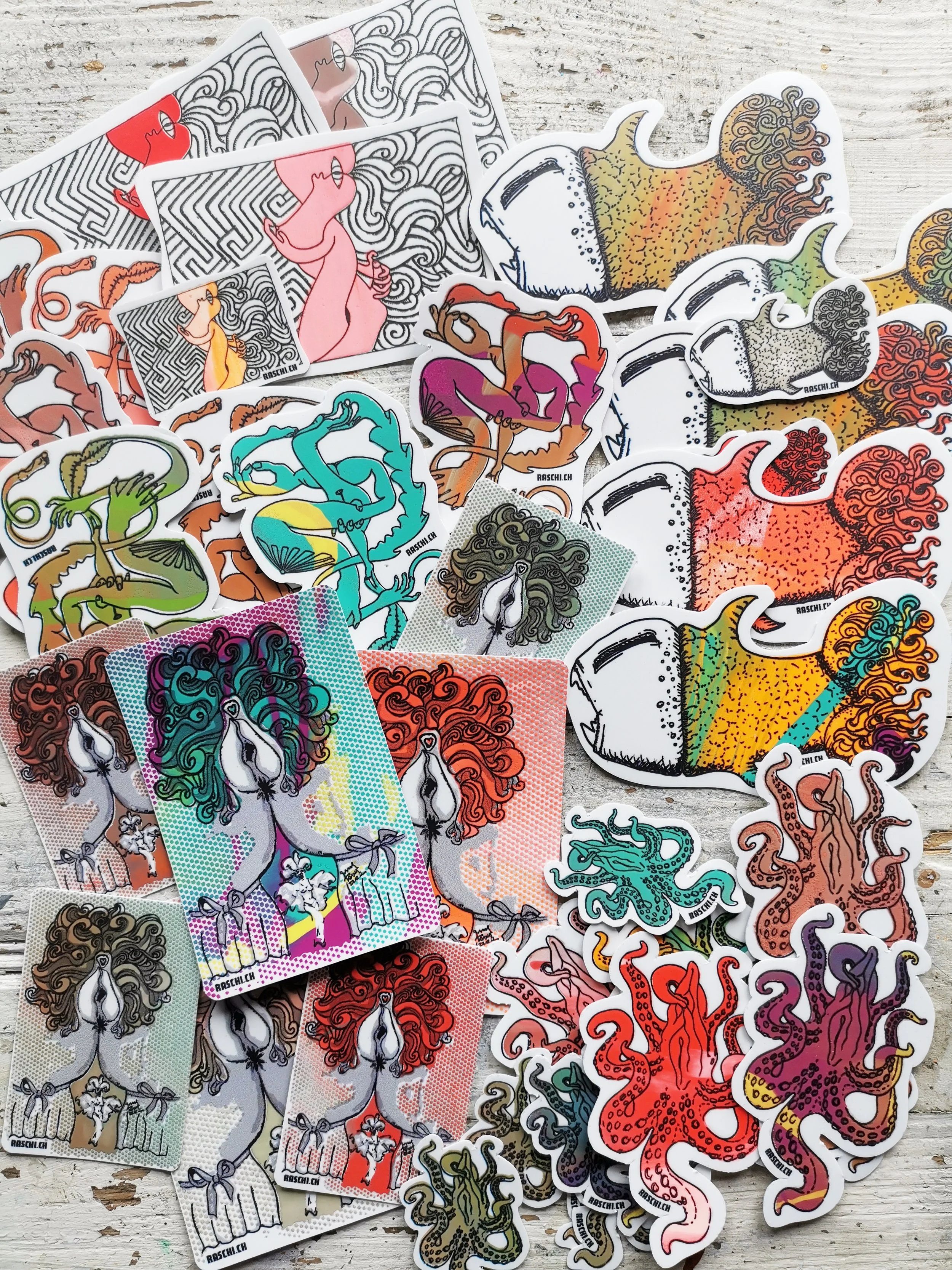 Stickers_Kleber_yoni_siebdruck_Raschi_Kueng_2025.jpg