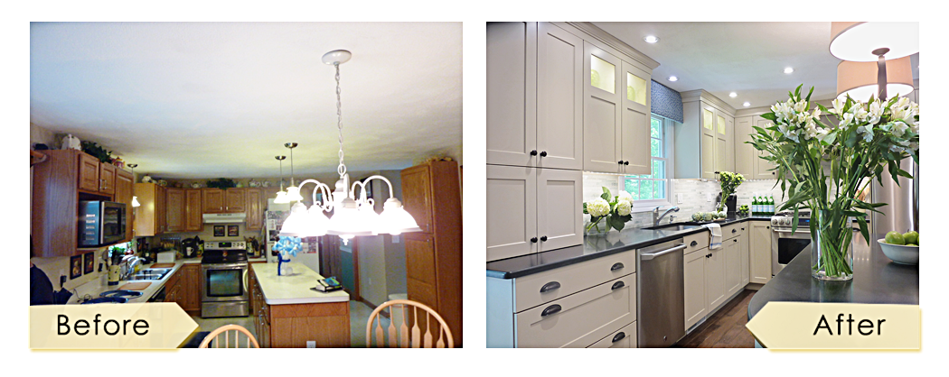 Residential Kitchen Design Renovation by Lisa Jensen Interior Design Newburyport MA