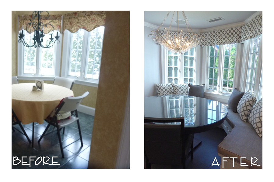 Custom Window Banquette in an Essex County MA Kitchen Renovation
