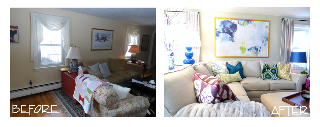  Lynnfield Massachusetts living room design and decoration makeover by Boston North Shore designer Lisa Jensen. 