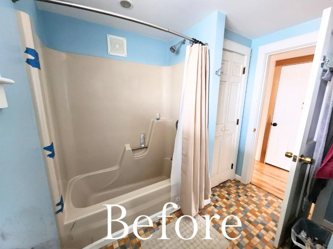 Newburyport homeowners hire top local interior designer lisa jensen to update bathroom