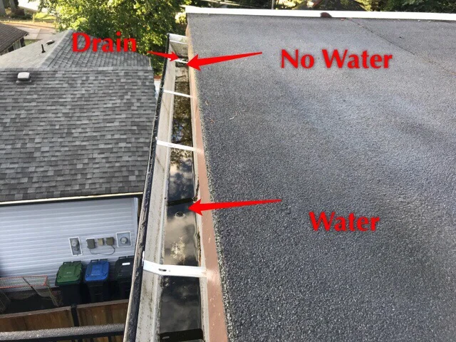 House is 6 months old, no water near the drain!
