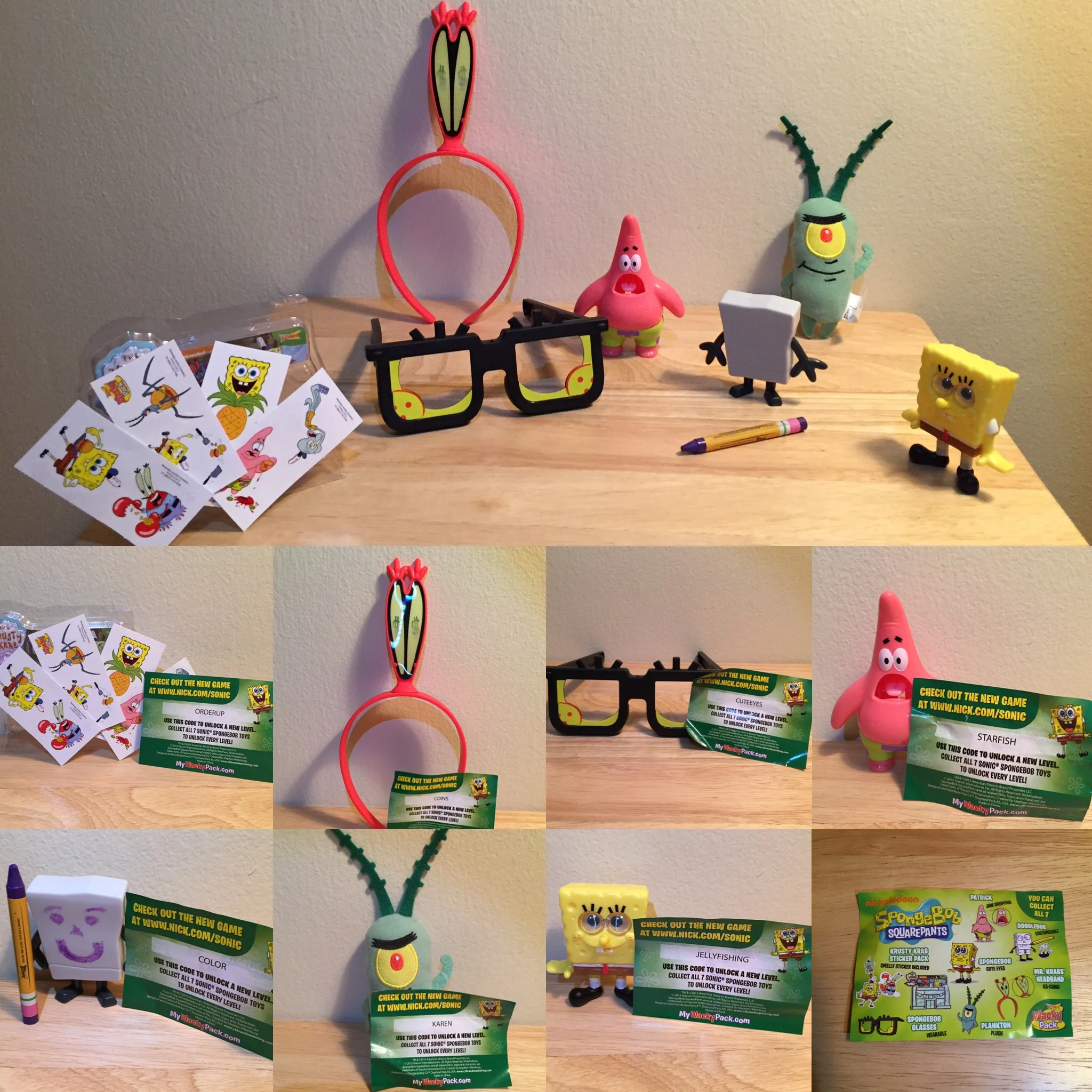 Sonic Premiums with Code Inserts