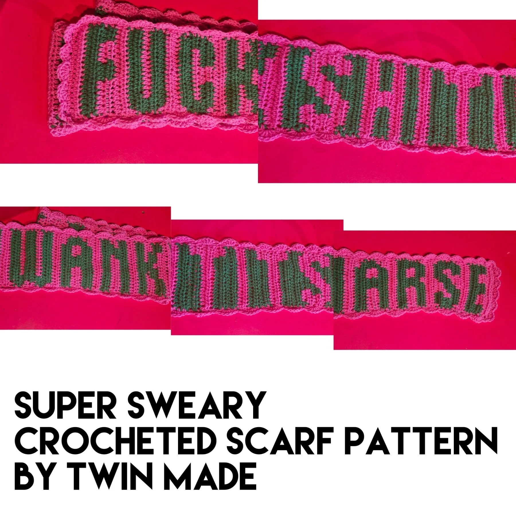 Super Sweary Crocheted Scarf By Twin Made — Twin Made
