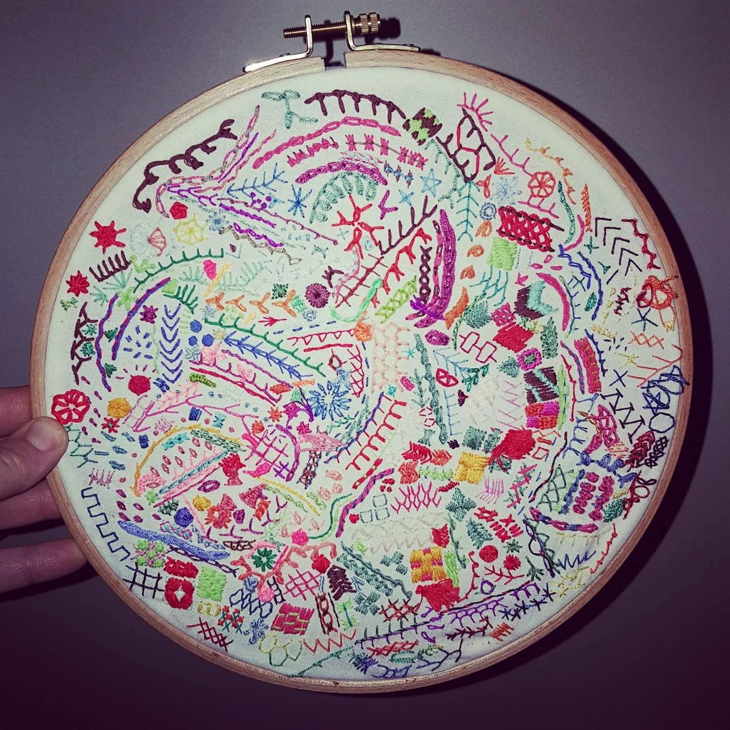 My finished One Year of Stitches 2017