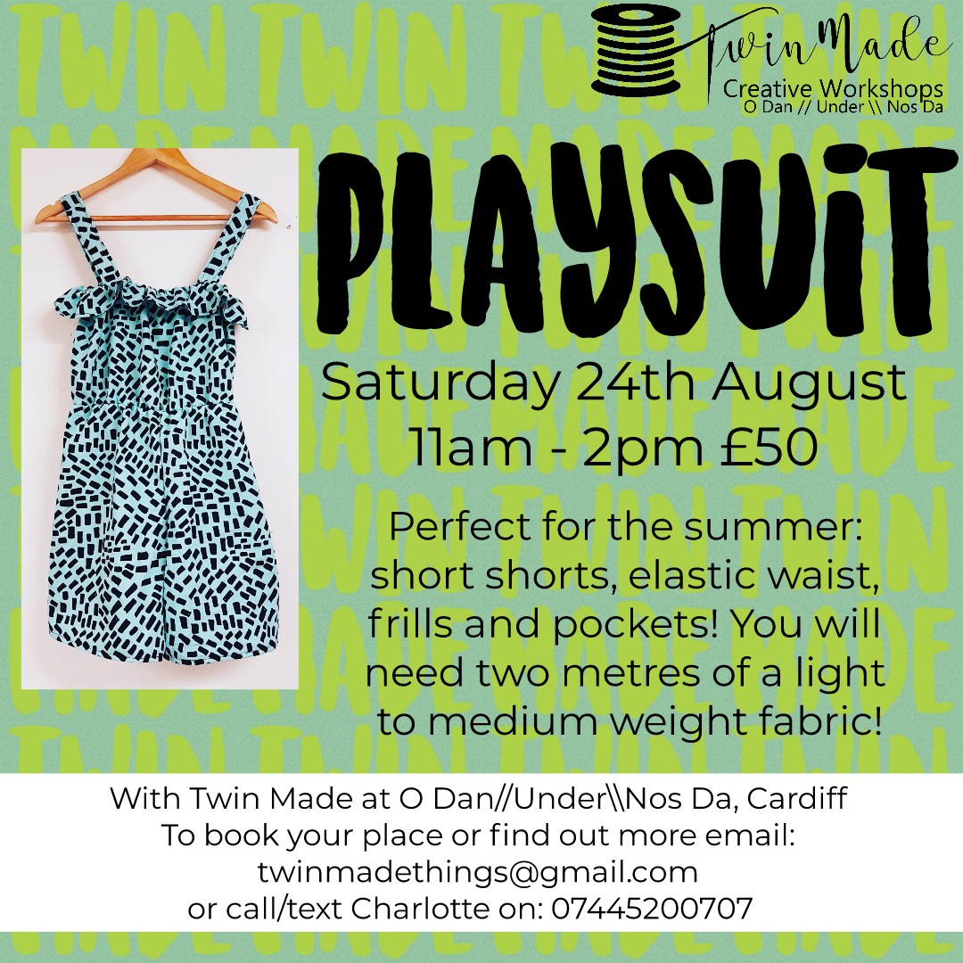 Saturday 24th August - Playsuit - 11am - 2pm £50