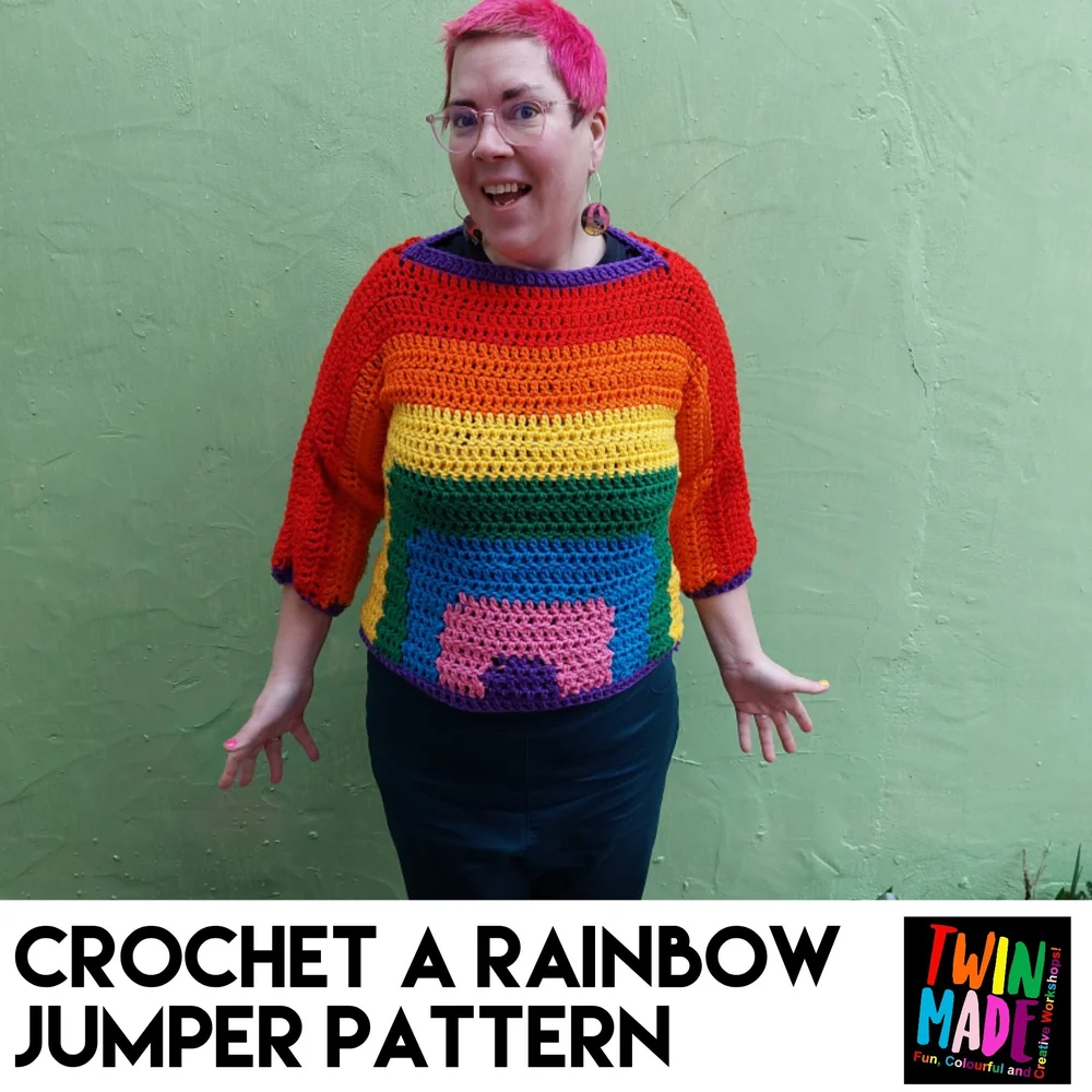 Crochet a Rainbow Jumper - PDF - Download - Crocheting - Pattern — Twin Made