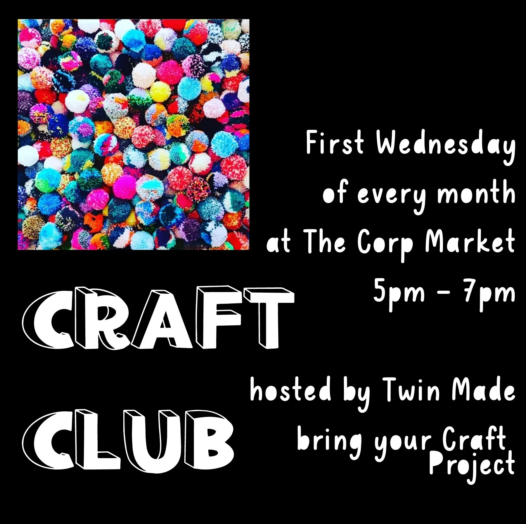 Drop in Craft Club hosted by Twin Made — Twin Made