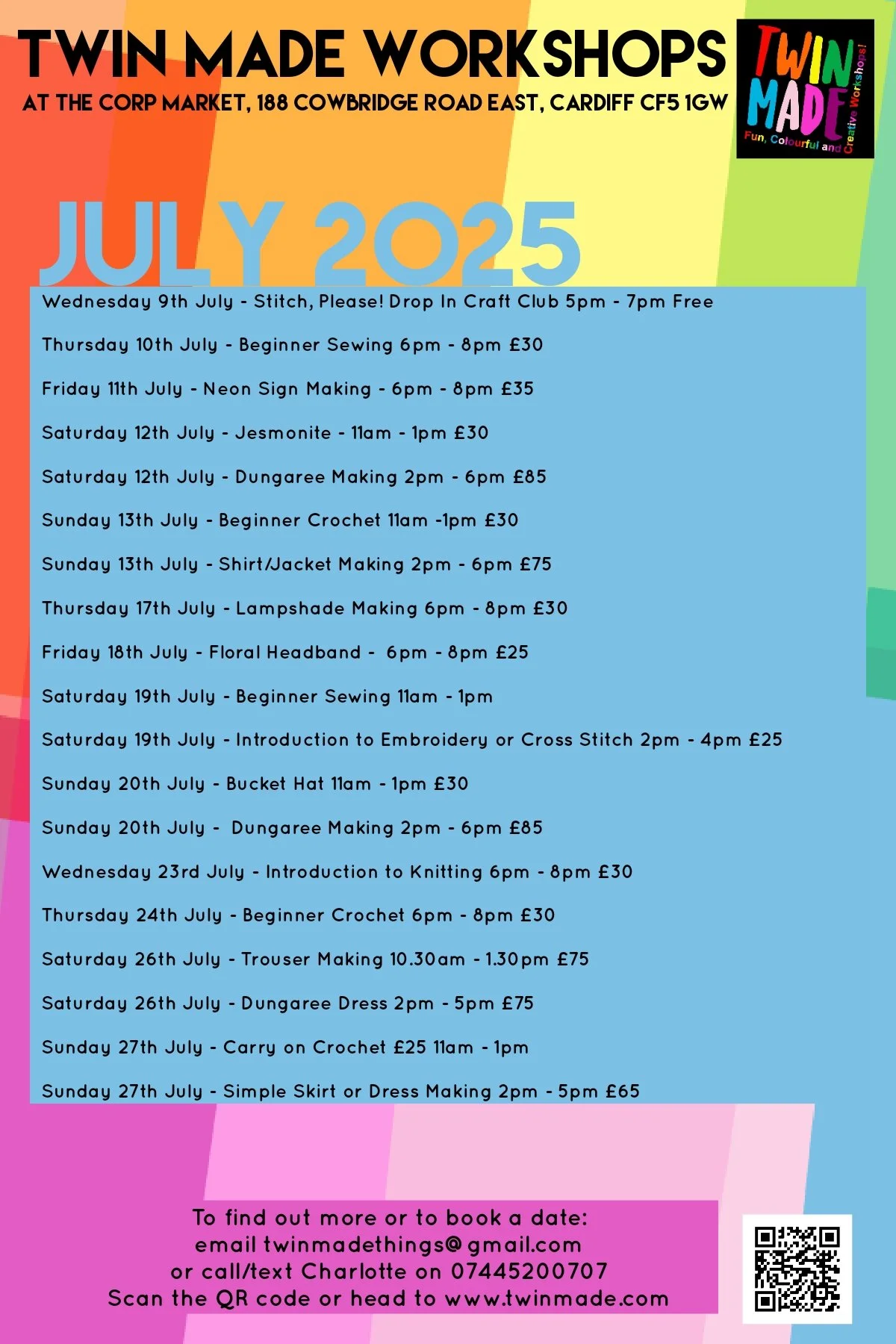 Coming Up at Twin Made July 2025