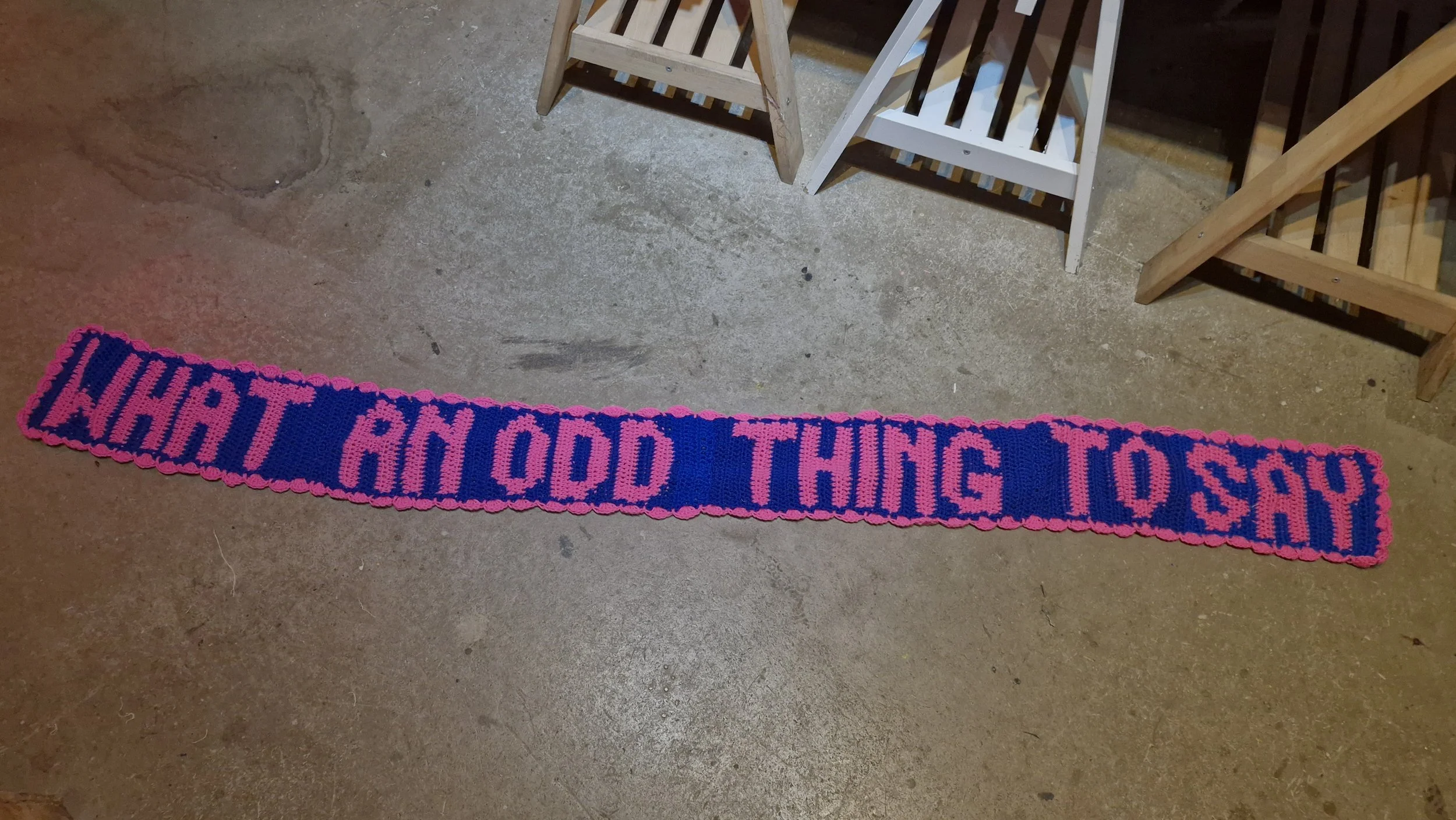 What an odd thing to say Scarf.jpg