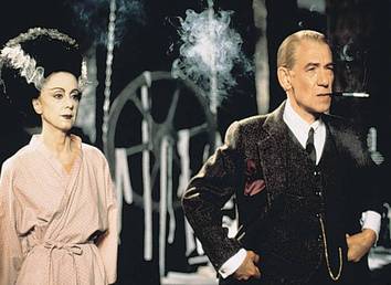 Sir Ian McKellen's portrayal of Frankenstein filmmaker James Whale in Gods and Monsters (1998, Condon) netted him a Best Lead Actor Oscar nomination.