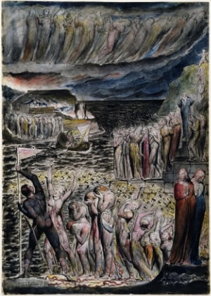 Dante's vestibule, according to Blake (Wikipedia Commons)