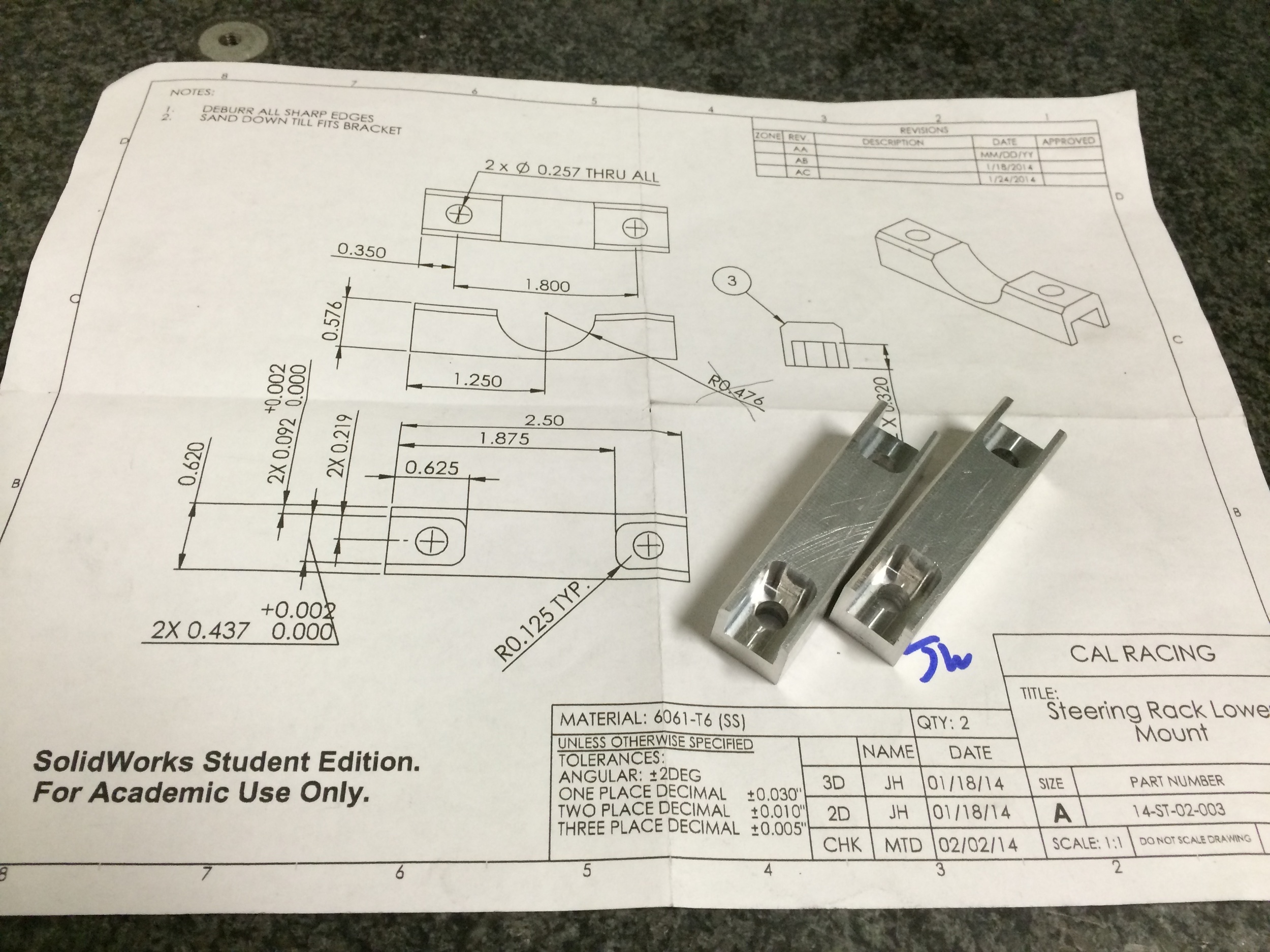 Steering Rack Mount